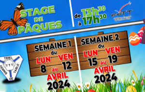 [Stage] Stage de Pâques - Semaine 2