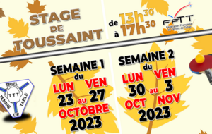 [Stage] Stage de Toussaint