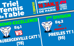 Programme 2e Journée - Championnat de Paris