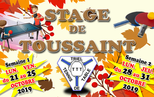 Stage de Toussaint 2019