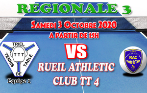 [R3.1] {Reporté} J1/Ph1 - Triel TT 1 vs Rueil Athletic Club TT 4