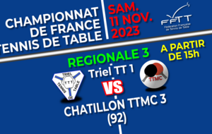 [R3] Triel TT 1 vs Châtillon TTMC 3