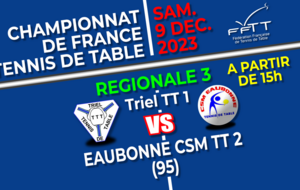 [R3] Triel TT 1 vs Eaubonne CSM TT 2