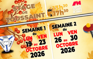 [Stage] Stage de Toussaint - Semaine 2