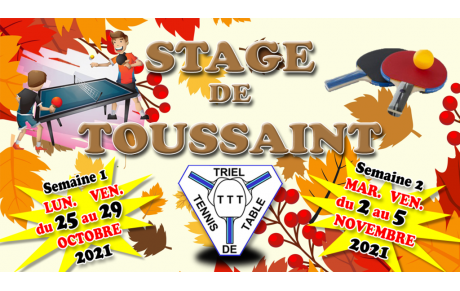Stage de Toussaint 2021