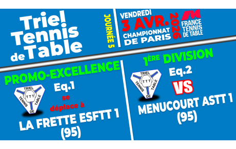 Résultats 5e Journée - Championnat de Paris