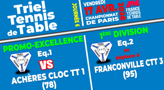 Programme 6e Journée - Championnat de Paris
